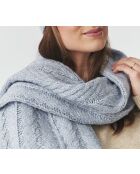 Écharpe en maille Wellir bleue