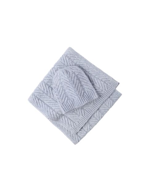 Écharpe en maille Wellir bleue