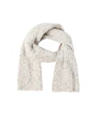 Écharpe en maille Melis blanc cassé
