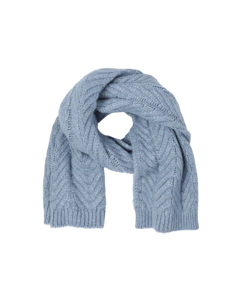 Écharpe en maille Wellir bleue