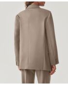 Beigefarbene Wolljacke Montika