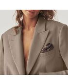 Beigefarbene Wolljacke Montika
