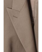 Beigefarbene Wolljacke Montika