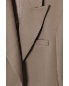 Beigefarbene Wolljacke Montika