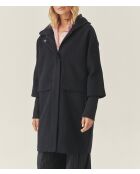 Manteau en laine mélangée Iwania bleu marine