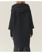 Manteau en laine mélangée Iwania bleu marine