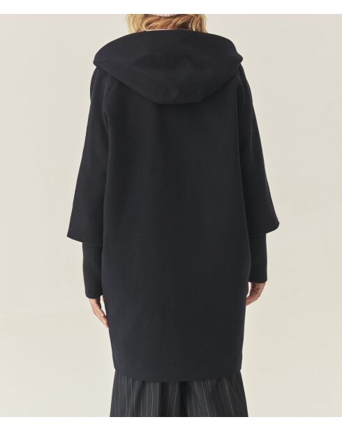 Manteau en laine mélangée Iwania bleu marine