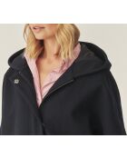 Manteau en laine mélangée Iwania bleu marine