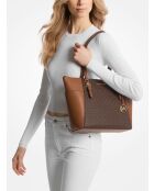 Grand sac cabas Charlotte marron - 38x25,5x12 cm