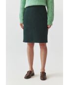 Jupe en maille Zama vert foncé