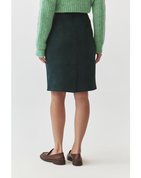 Jupe en maille Zama vert foncé