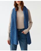 Foulard Stor bleu denim chiné