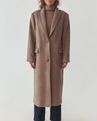 Manteau en laine mélangée Mawe beige