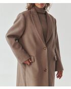 Manteau en laine mélangée Mawe beige