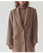 Manteau en laine mélangée Mawe beige