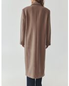 Manteau en laine mélangée Mawe beige
