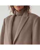 Manteau en laine mélangée Mawe beige