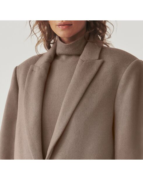 Manteau en laine mélangée Mawe beige