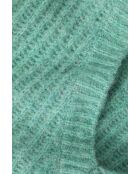 Grünmelierter Pullover aus Aspen-Wollmischung