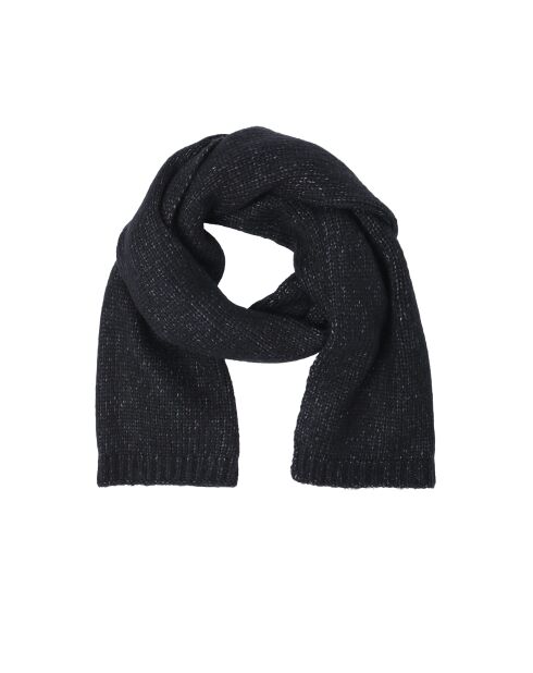 Écharpe en maille Saran noire