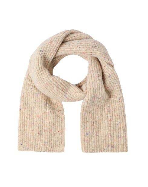 Écharpe en alpaga mélangé Nopil beige chiné