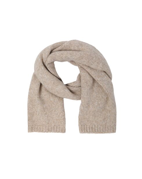 Écharpe en maille Saran beige