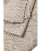 Écharpe en maille Saran beige