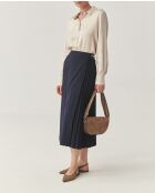 Jupe Plisona bleu marine