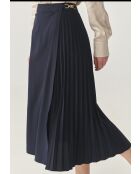 Jupe Plisona bleu marine