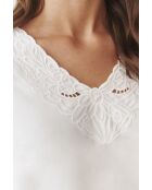 Blouse Embro blanc cassé