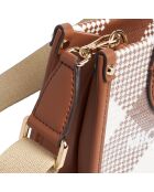 Petit sac bandoulière en cuir Mirella Jet Set Travel marron - 18,4x14,6x5,1 cm