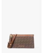Braune konvertierbare Schultertasche - 23,5 x 12,7 x 6,4 cm