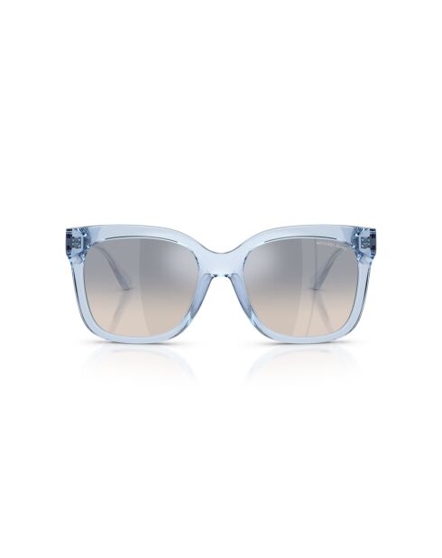 Lunettes de soleil carrées Chatham MK2268U bleu transparent