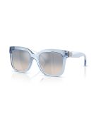 Lunettes de soleil carrées Chatham MK2268U bleu transparent