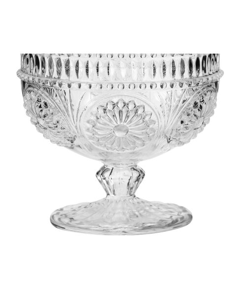 Lot de 6 Coupelles sur pied en verre Chambord transparent - D.10.5x9.5 cm