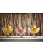 Lot de 6 Coupelles sur pied en verre Chambord transparent - D.10.5x9.5 cm