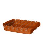 Plat à four broche Barbecue caramel -38 x 27 x 6cm