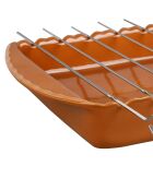 Plat à four broche Barbecue caramel -38 x 27 x 6cm
