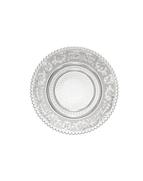 Assiette à pain en verre Classic transparente - D.14.5 cm