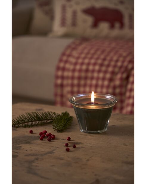 Bougie gourmande sous le sapin verte - 220 g