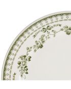 Lot de 6 Assiettes à dessert Faustine verte - D.20 cm