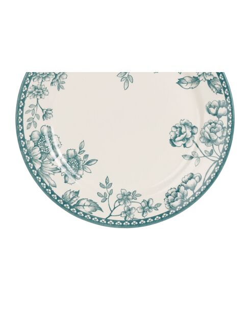 Lot de 6 Assiettes plate Lison émeraudes - D.26 cm