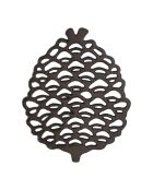 Dessous de plat Pigne noir - 17.5x21 cm