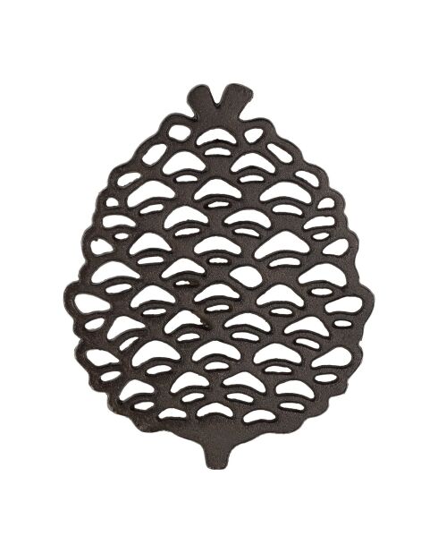 Dessous de plat Pigne noir - 17.5x21 cm