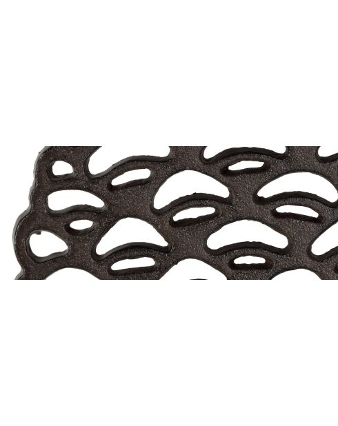 Dessous de plat Pigne noir - 17.5x21 cm