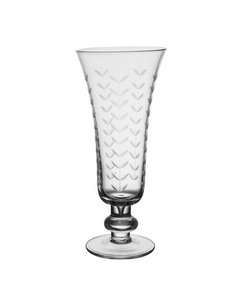 Lot de 6 flûtes en verre Arlequin transparentes - 26 cl