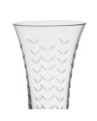 Lot de 6 flûtes en verre Arlequin transparentes - 26 cl