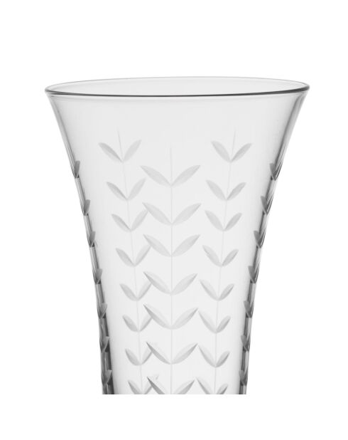 Lot de 6 flûtes en verre Arlequin transparentes - 26 cl