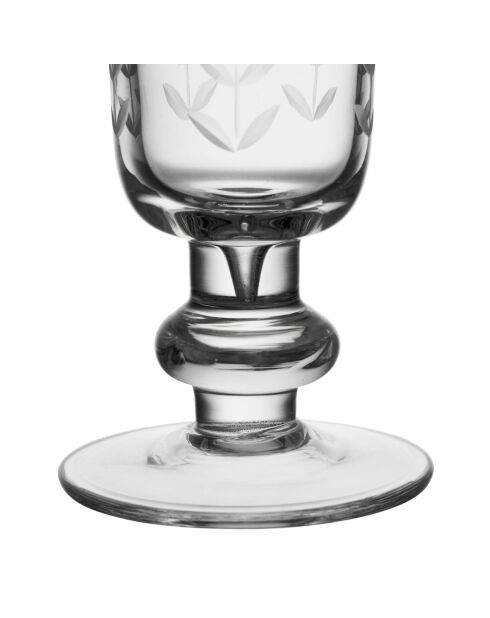 Lot de 6 flûtes en verre Arlequin transparentes - 26 cl
