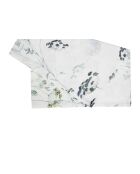 Double set en coton Herbier blanc/vert -160 x 50cm